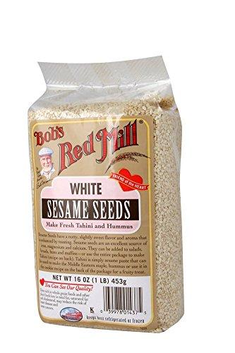 Bob's Red Mill White Sesame Seeds, 16-Ounce Bags (Pack of 4)