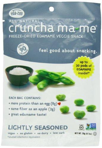 Cruncha ma-me Edamame Veggie Snack, Lightly Seasoned, 0.7 Ounce Pouches (Pack of 8)