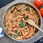 Easy Tomato Spinach Pasta
