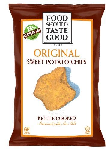 Food Should Taste Good Chips, Kettle Sweet Potato, 4.5 Ounce (Pack of 12)