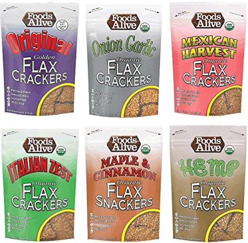 Foods Alive Flax Cracker Variety Pack