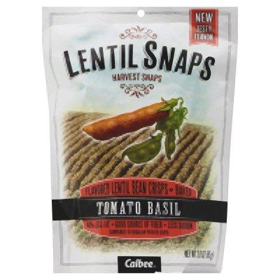 Harvest Snaps Lentil Snaps Tomato Basil, 3.0 Ounce (Pack of 12)