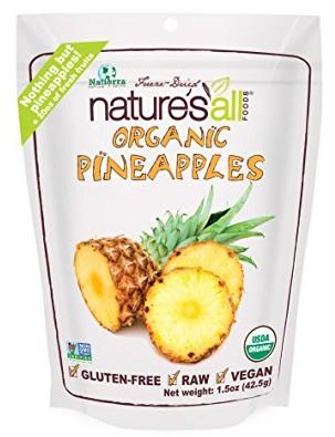 Nature's All Foods Freeze Dried Pineapples, 1.5 Ounce