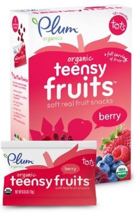 Plum Organics Teensy Fruits, Berry, 1.75 Ounce (Pack of 8)