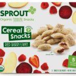 Sprout Toddler Fruit And Veggie Cereal Snack, Red Berry And Beet, 1.98 Ounce
