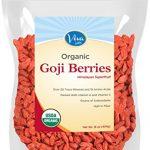 Viva Labs #1 Premium Himalayan Organic Goji Berries, Noticeably Larger and Juicier, 1lb bag