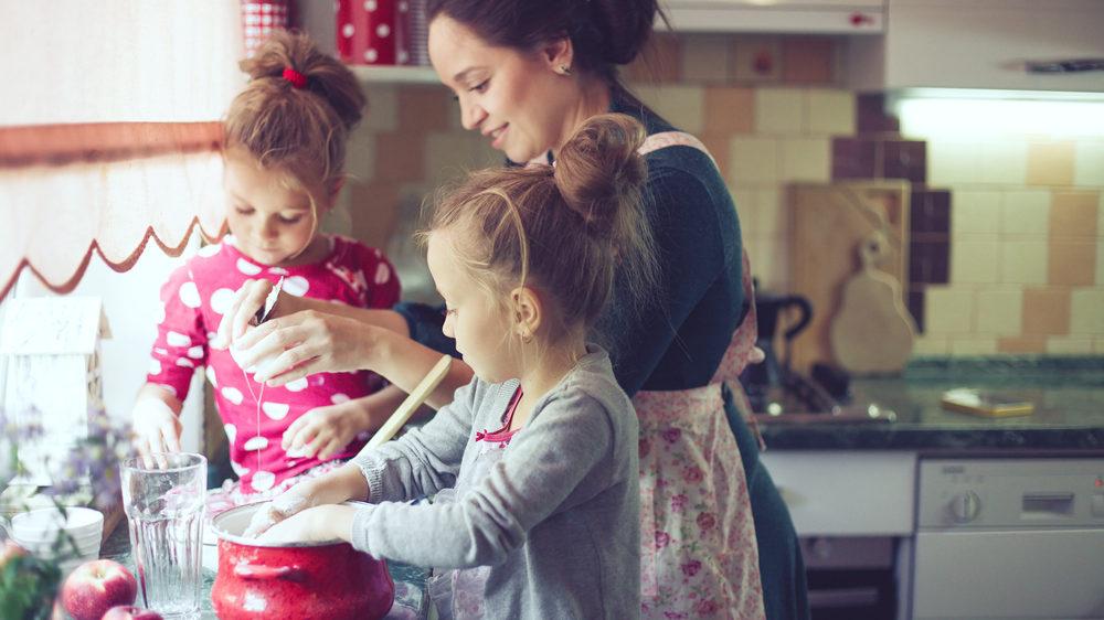 Your child will learn what goes into the dinner by cooking a meal along side you. Cooking with kids is a great way to expose your kid to the foods he eats.