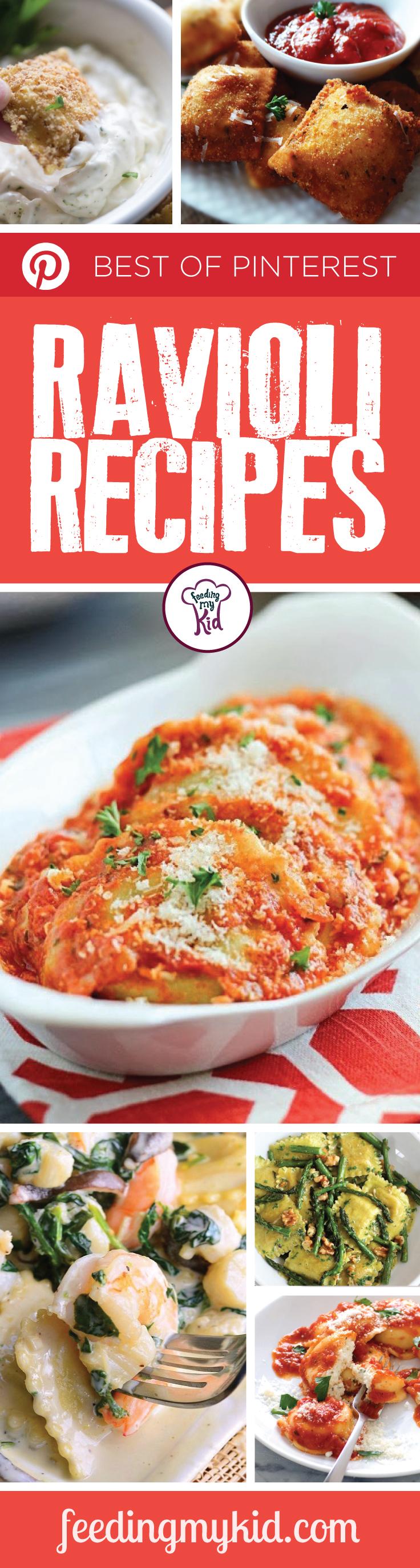 The Best of Pinterest Ravioli Recipes - Sometimes it's nice to change things up a bit when it comes to dinnertime meals. Here you'll find the Perfect ravioli recipe that the whole family will enjoy. From homemade ricotta and spinach filled ravioli to fried ravioli with spicy marinara. These recipes are delicious and ready to serve!