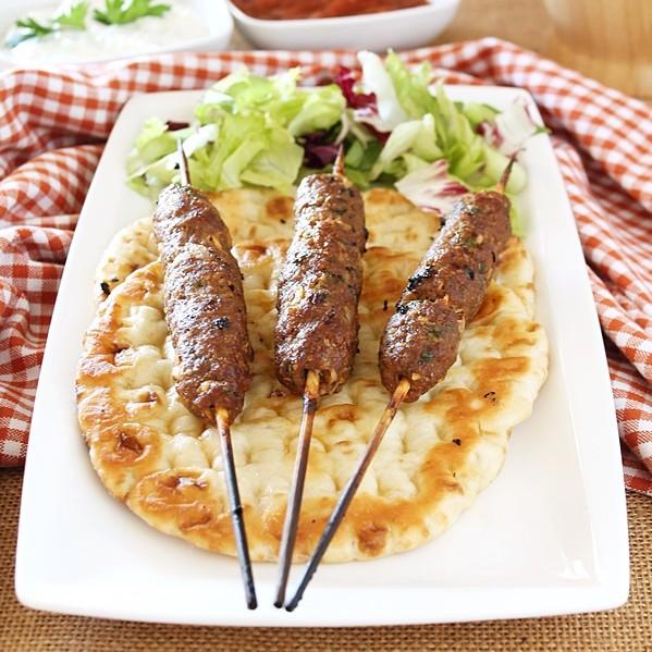 Ground Meat Kebabs With Pitas