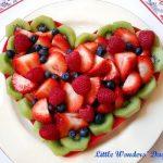 Heart Shaped Fruit Salad