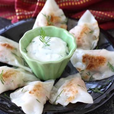 Smoked Salmon And Potato Wonton Pierogies