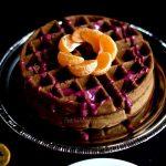 Teff Waffles With Blueberry Orange Glaze