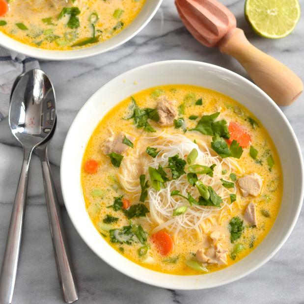 Thai Style Chicken Noodle Soup