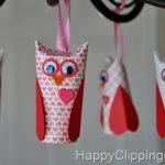 Valentine Paper Roll Owls