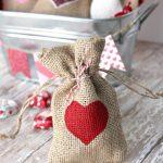 Valentine’s Day Burlap Gift Bags