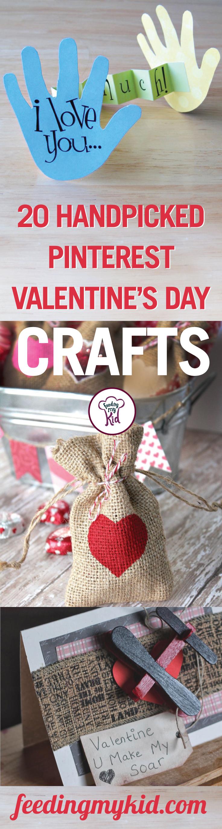 20 Handpicked Pinterest Valentine's Day Crafts - This Valentine's Day, why don't you do arts and crafts with your kids! Try these amazingly simple Valentine's Day crafts that we handpicked just for you; from valentine's day wind chimes to a little minion. These crafts are perfect to make with your kids!