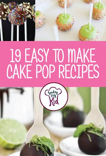 19 Easy to Make Cake Pop Recipes - Sometimes it's nice to treat yourself and your kids to something sweet. Why not try these amazing easy-to-make cake pop recipes? They perfect for a school snack or an after mealtime dessert. From red velvet cheesecake pops to strawberry shortcake pops, these recipes are sure to please everyone. 