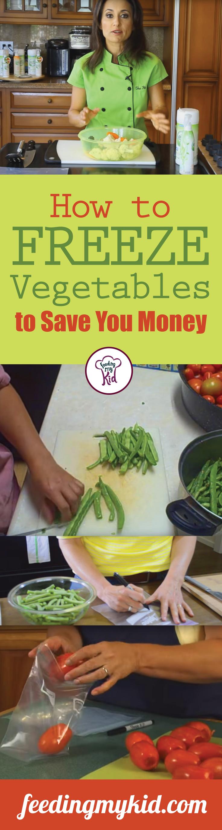 How to Freeze Vegetables to Save Money - Vegetables are especially easy to freeze. Check out these videos. These short and informative tutorials will answer all of your questions about how to freeze vegetables! This is a must share! #fmk #freeze #savemoney