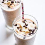 5-Ingredient Chocolate Almond Chia Smoothie With Toasted Coconut