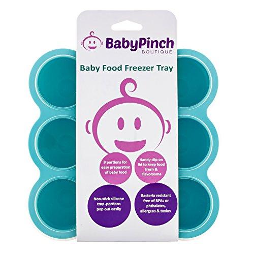 Baby Pinch Boutique Silicone Freezer Tray with Clip-on Lid for Baby Food Storage