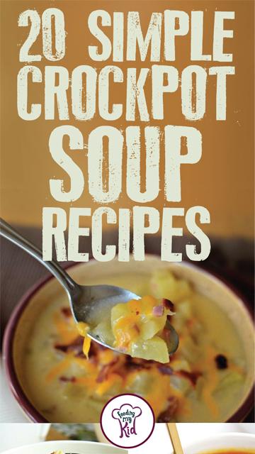 20 Simple Crockpot Soup Recipes - From slow cooker black bean soup to spicy chicken soup; these recipes are perfect for the whole family! So give these a go! There's rich in nutrients, high in fiber and the perfect recipes that will get kids to eat their vegetables! This is a must pin! #fmk #recipes #crockpot