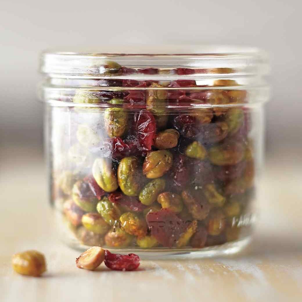 Dry Roasted Edamame With Cranberries