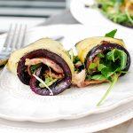 Eggplant, Avocado And Bacon Wraps