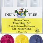 India Tree Natural Decorating Colors, 3 bottles