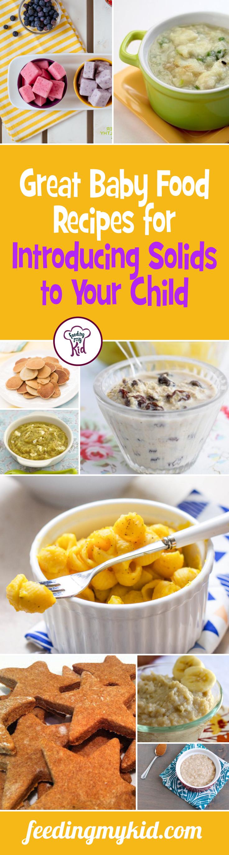 Find out how to introduce solids to your baby. These recipes have ingredients that are perfect for those incoming baby teeth.