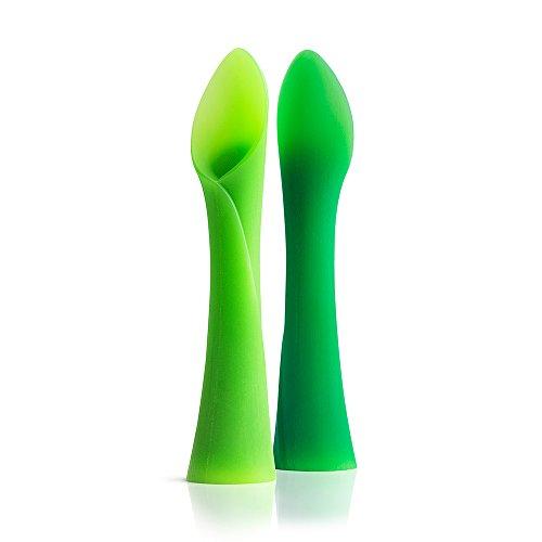 OlaSprout Bendable Baby Training Spoon Teether 2pk