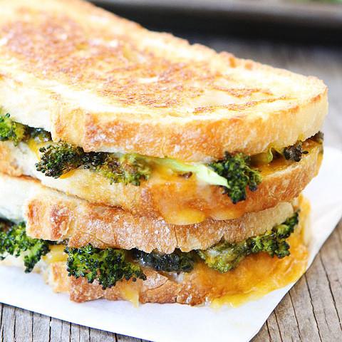Roasted Broccoli And Grilled Cheese Melt