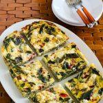 Slow Cooker Frittata With Kale, Roasted Red Pepper, And Feta