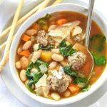 Slow Cooker Tuscan White Bean And Sausage Soup