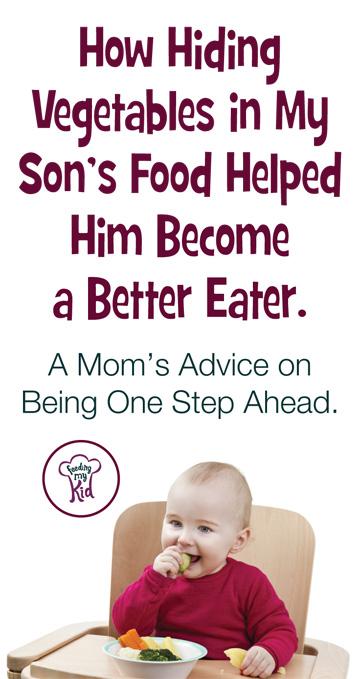 Is your toddler not eating his veggies? Learn how to get kids to eat vegetables by hiding them in plain sight! Stop picky eating in its tracks! Feeding My Kid is a website for parents, filled with all the information you need about how to raise your kids, from healthy tips to nutritious recipes. #parenting #hidingveggies #getingkidstoeatveggies