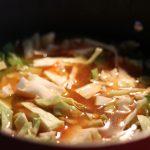 Add the cabbage to your borscht soup recipe
