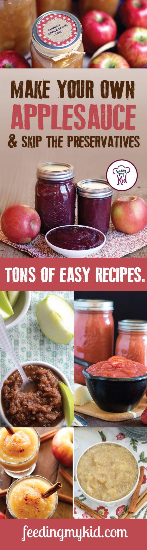 Homemade Applesauce to Skip the Preservatives. Tons of easy recipes.