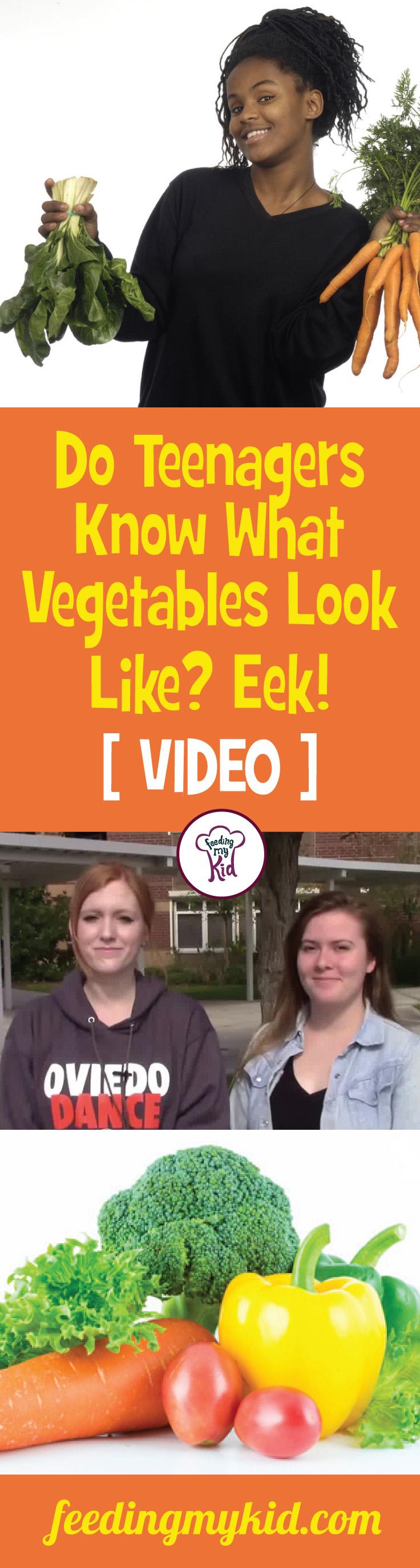 Do teenagers really know their vegetables? Find out in the hilarious video! The answer may be suprising. Feeding My Kid is a website for parents, filled with all the information you need about how to raise your kids, from healthy tips to nutritious recipes. #videos #vegetables #humor #educationalvideosforkids