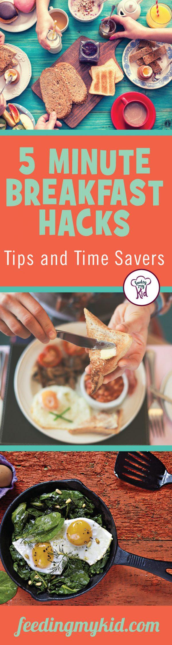 Easy Breakfast Ideas. 5 Minute Breakfast Hacks. Tips and Time Savers