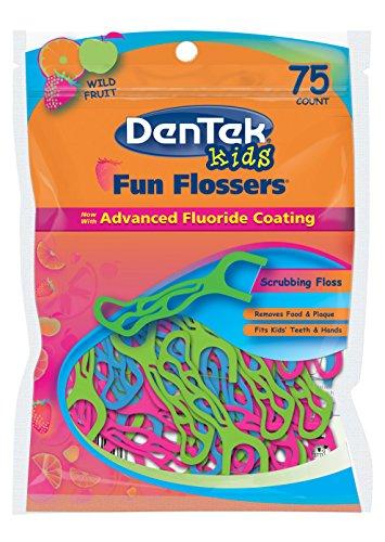 DenTek Fun Flossers for Kids, Wild Fruit Floss Picks