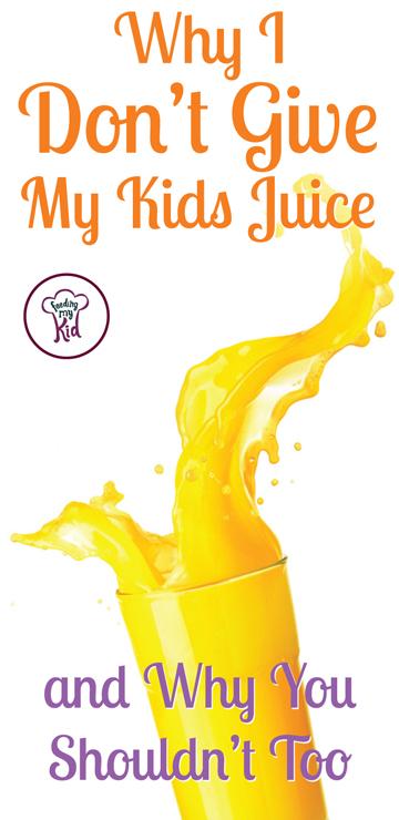 Why I Don't Give my Kids Juice