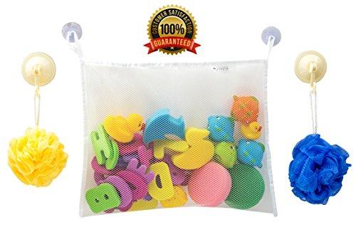 Strong Bath Toy Organizer Keeps Baby Toys Dry And Safe