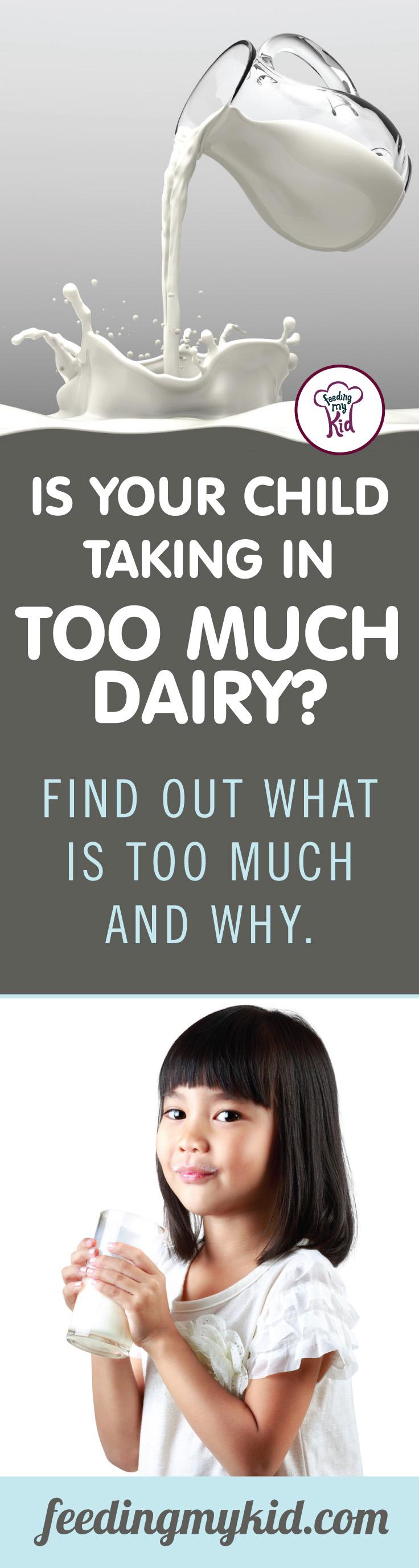 This is a must pin! Want to know if your kid is having too much dairy? Feeding My Kid is a site filled with all the information you need on how to raise your kids and take care of your family; from healthy tips to nutritious recipes. We have everything! #milk #kidshealth #parenting 