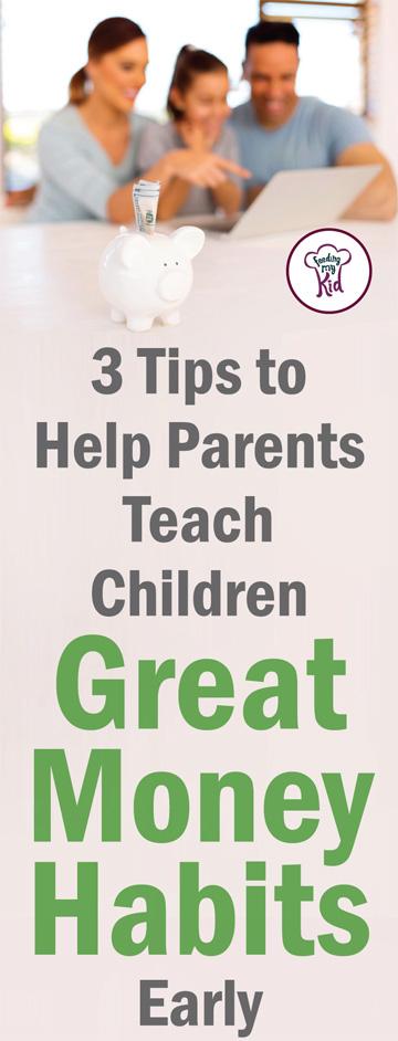 Teaching kids about money doesn’t have to be complicated. Teaching financial literacy at a young age is easier than you think. Find out how here! Feeding My Kid is a website for parents, filled with all the information you need about how to raise your kids, from healthy tips to nutritious recipes. #money #parenting #teachingkidsmoney