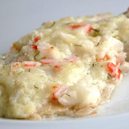 Creamy Crab Topped Tilapia Recipe