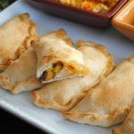 Easy Baked Empanadas with Cheesy Saffron Rice and Salsa Recipe