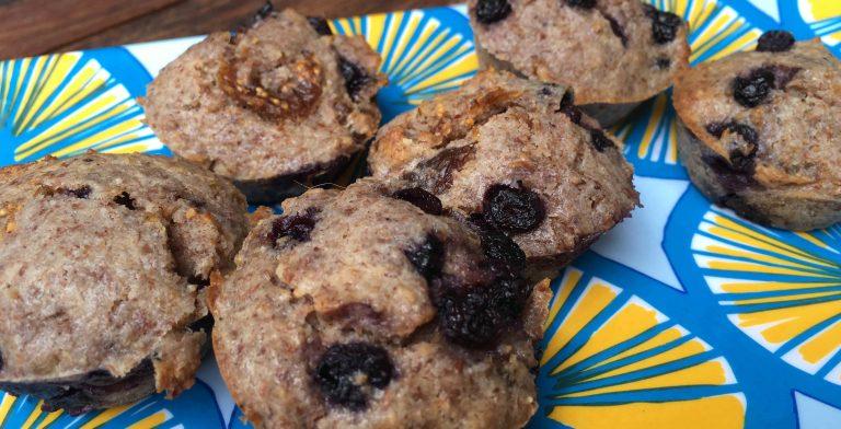 Lemon Blueberry Yogurt Healthy Muffins