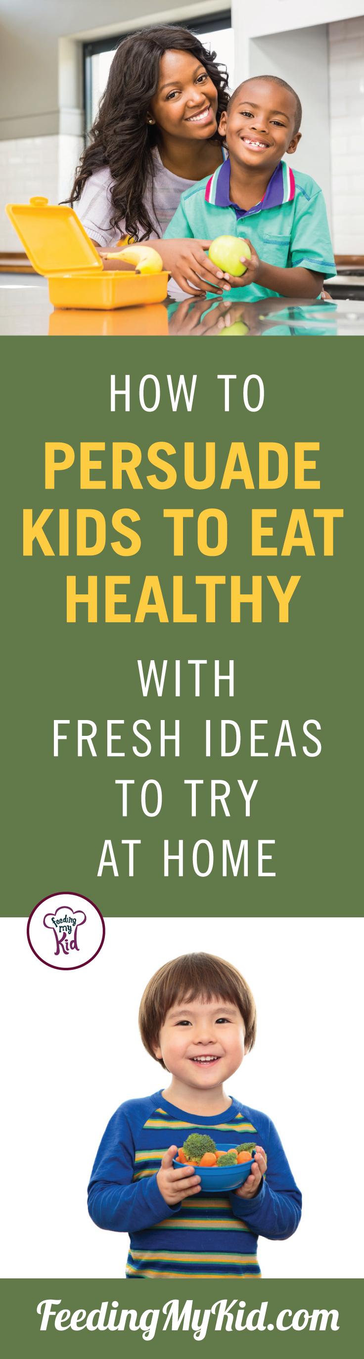 Learn how to develop healthy eating habits in kids and get them eating vegetables with the power of suggestion. Feeding My Kid is a filled with all the information you need about how to raise your kids, from healthy tips to nutritious recipes. #FeedingMyKid #pickyeating #healthyeatinghabits