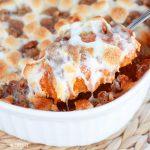 Stuffed Sweet Potatoes with Pecan and Marshmallow Streusel Recipe
