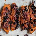 Twice Baked Sweet Potatoes With Blueberries And Pecans Recipe