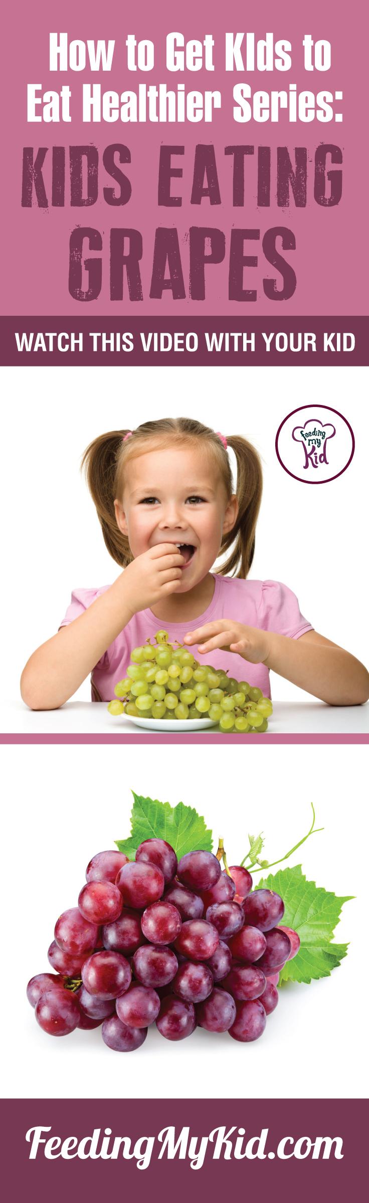 How to Get Kids to Eat Healthier Series: Kids Eating Grapes